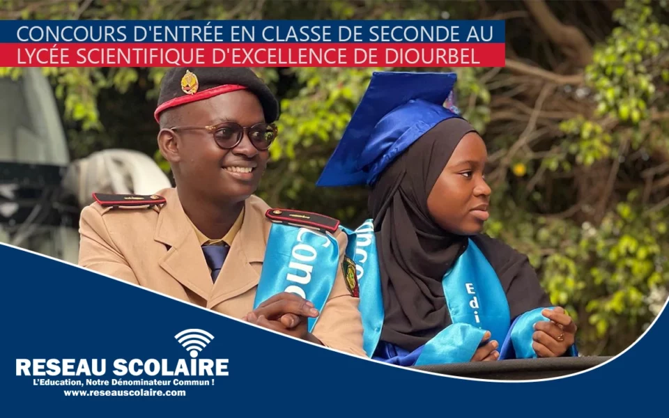 Concours d’entrée au Lycée Scientifique d’Excellence de Diourbel – Session 2025‑2026