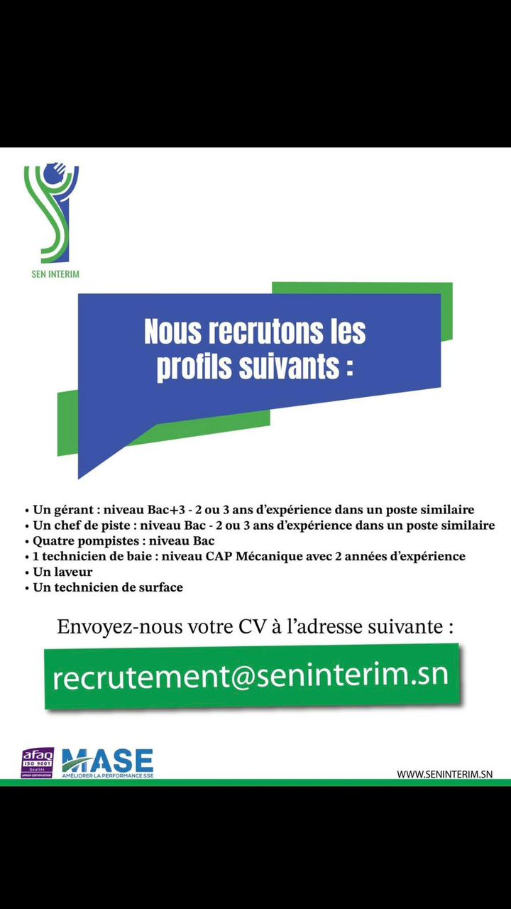 Sen Interim recrute